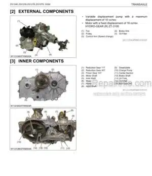 Photo 7 - Kubota W5019 W5021 Workshop Manual Walk Behind Mower 9Y011-10486