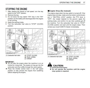 Photo 7 - Kubota ZG222A-AU ZG227A-AU Operators Manual Zero Turn Mower K3277-7121-6