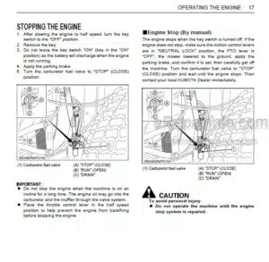 Photo 7 - Kubota ZG222A-AU ZG227A-AU Operators Manual Zero Turn Mower K3277-7121-6