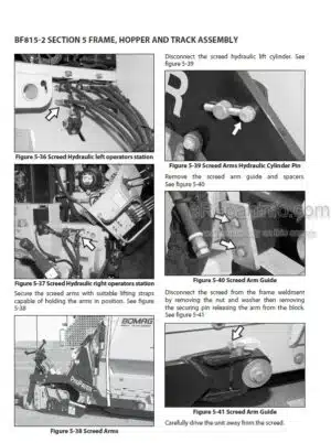 Photo 7 - Bomag BM500-15 Service Manual Cold Planer 00891685 SN2