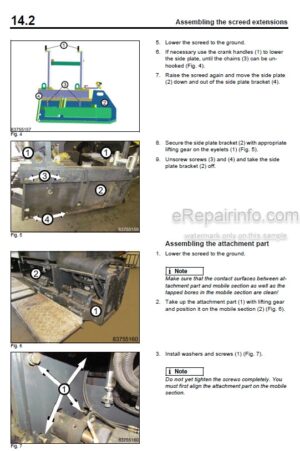 Photo 12 - Bomag BF800C Service Manual Road Finisher 00891773 SN1