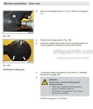 Photo 10 - Bomag BM500-15 Service Manual Cold Planer 00840024 SN1