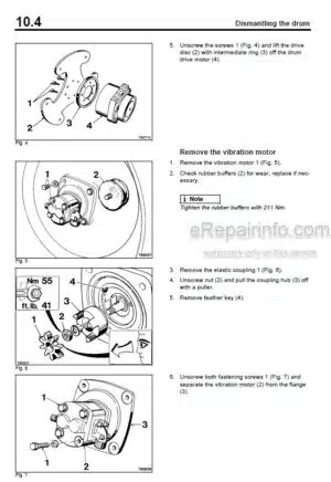 Photo 11 - Bomag BW125ADH BW135AD BW138AD BW138AC Service Manual Tandem Vibratory Combination Roller 00891456