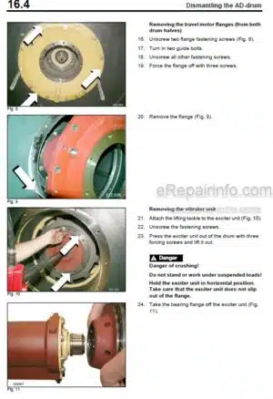 Photo 7 - Bomag BW145DH-3 BW145PDH-3 Instructions For Repair Single Drum Roller 0852789