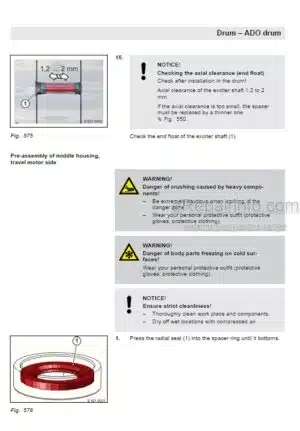 Photo 6 - Bomag BW191AD-5AM BW206AD-5AM Service Manual Tandem Vibratory Roller 00840118