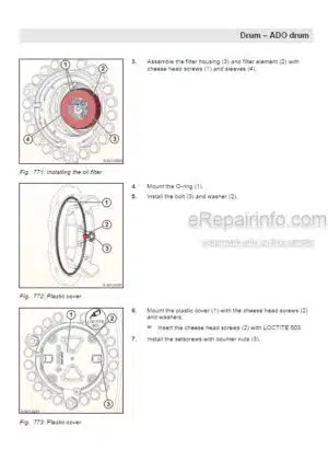 Photo 6 - Bomag BW211D-4 BW211PD-4 BW213D-4 BW213PD-4 Service Manual Single Drum Roller 00891149 SN2