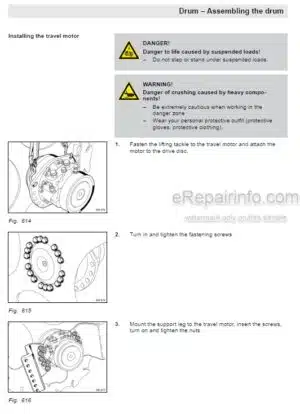 Photo 7 - Bomag BW211D-40 To BW213PD-40 Service Manual Single Drum Roller 00840190 SN4