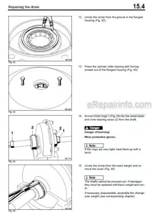 Photo 1 - Bomag BW211D-4 BW211PD-4 BW213D-4 BW213PD-4 Service Manual Single Drum Roller 00891149 SN2