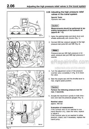 Photo 7 - Bomag BW211DE-40 Service Manual Single Drum Roller 00891950