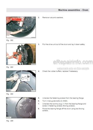 Photo 4 - Bomag BW226BVC-5 BW226DI-5 Service Manual Single Drum Roller 00840086