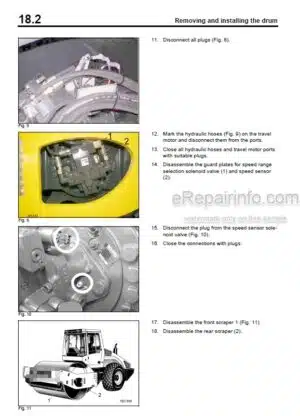 Photo 6 - Bomag BW226DH-4 BVC Service Manual Single Drum Roller 00891689 SN2