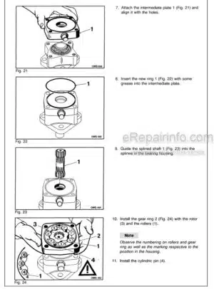 Photo 1 - Bomag BW75H Service Manual Double Vibratory Roller 00891516