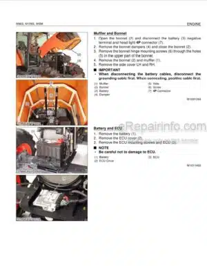 Photo 1 - Kubota M96S M108S Workshop Manual Tractor 9Y111-00329 Issued 10-2022