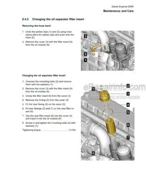 Photo 5 - Liebherr D934 D936 D946 Operating Manual Diesel Engine 10115602