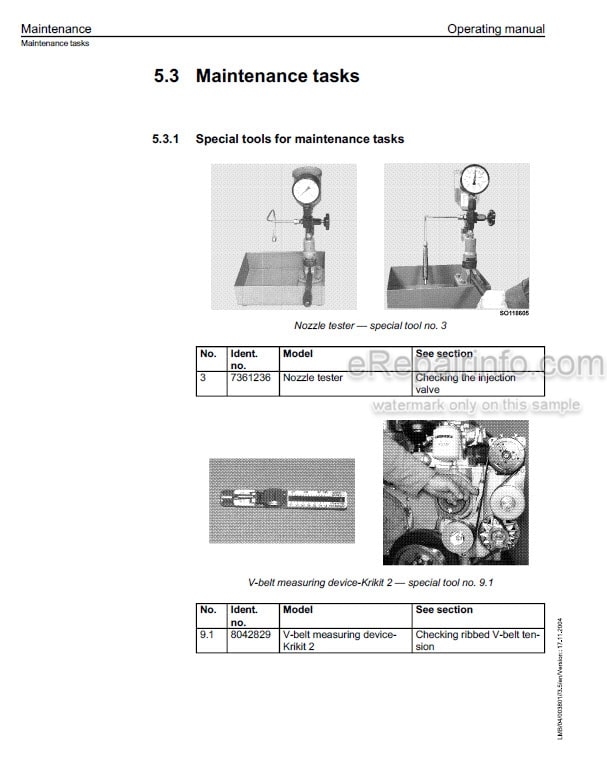 Photo 1 - Liebherr D924T-E D924TI-E D926T-E D926TI-E Operating Manual Diesel Engine 9076418