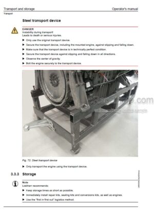 Photo 11 - Liebherr D936-A7-14 D946-A7-14 Operators Manual Diesel Engine 13451772 From SN 2016040001