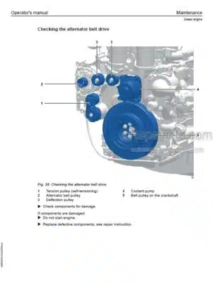 Photo 6 - Liebherr D936-A7-05 D946-A7-05 Operators Manual Diesel Engine 12952858 From SN 2018040001