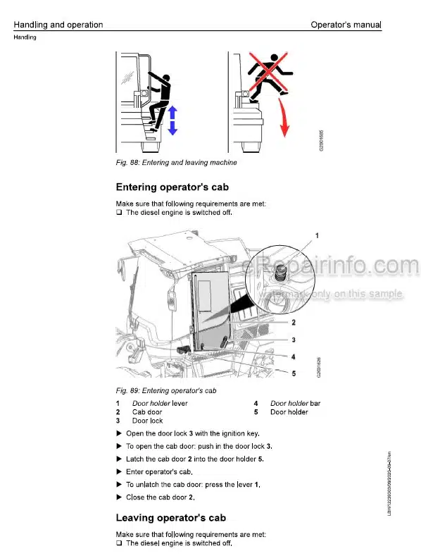 Photo 1 - Liebherr L576 1759 Operators Manual Wheel Loader 12239303 From SN 48644
