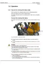Photo 4 - Liebherr Operating Manual Rotating Fork Clamp 10311733