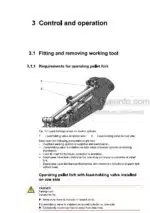 Photo 2 - Liebherr PG-SW33FEMII PG-SW-STICK-FEM-II PG-SW48FEM-II-III Operators Manual Pallet Fork 11827656