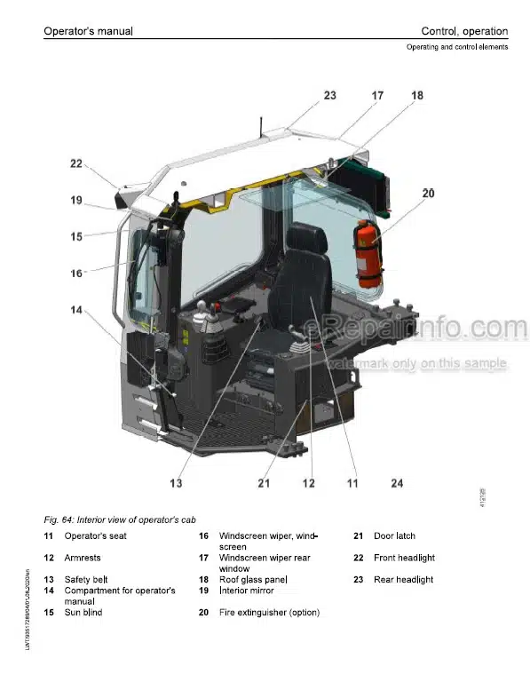 Photo 1 - Liebherr RL66 1633 USA CAN Operators Manual Pipe Layer 93517289 From SN 15104