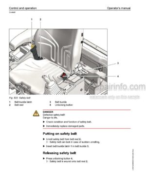 Photo 5 - Liebherr A922 Rail SV013 Litronic 1509 Operators Manual Wheeled Excavator 12253656 From SN 116860[3]