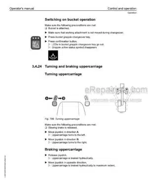 Photo 1 - Liebherr A922 Rail SV014 Litronic 1509 Operators Manual Wheeled Excavator 12269190 From SN 116860