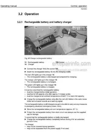 Photo 7 - Liebherr Operating Manual Aerial Work Platform Rigid With Radio Remote Control Optional 9085475