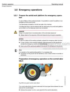 Photo 8 - Liebherr Operating Manual Aerial Work Platform Swingable With Radio Remote Control 9085408