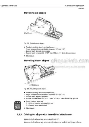 Photo 6 - Liebherr Operators Manual Working Attachment For R940 R950 R960 Demolition Machines 12220542