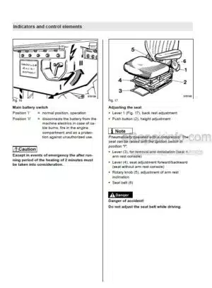 Photo 5 - Bomag BF700C-2 Operating Maintenance Instructions Paver 00820030