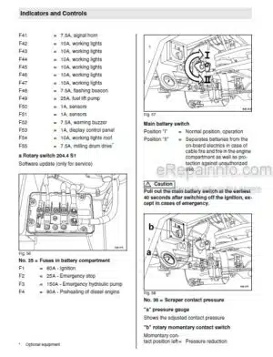 Photo 5 - Bomag BM2000-60 Operating Maintenance Instructions Cold Milling Machine 00806061