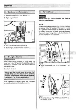 Photo 5 - Bomag BW80AD-5 To BW100SCC-5 Operating Maintenance Instruction Tandem Vibratory Combination Roller 00806701