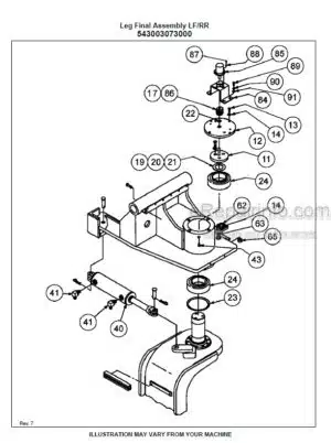 Photo 2 - Bomag RS950 Tier 2 Parts Catalog Reclaimer Stabilizer 0852923