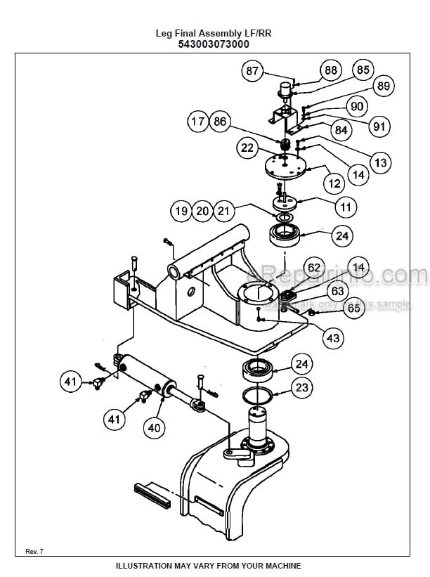 Photo 1 - Bomag RS950 Tier 2 Parts Catalog Reclaimer Stabilizer 0852923