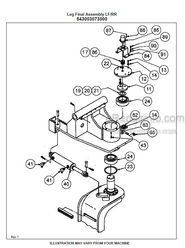Photo 1 - Bomag RS950 Tier 2 Parts Catalog Reclaimer Stabilizer 0852923