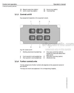 Photo 2 - Liebherr LH60C Litronic Operators Manual Material Handling Machine 12215949 From SN 71766