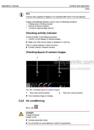 Photo 5 - Liebherr LH60M Litronic High Rise 1217 Operators Manual Material Handling Machine 12216479 From SN 71365