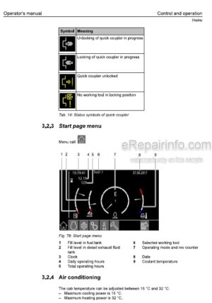 Photo 8 - Liebherr R924 R925 144 1445 Operators Manual Hydraulic Excavator 11824096 From SN 42836