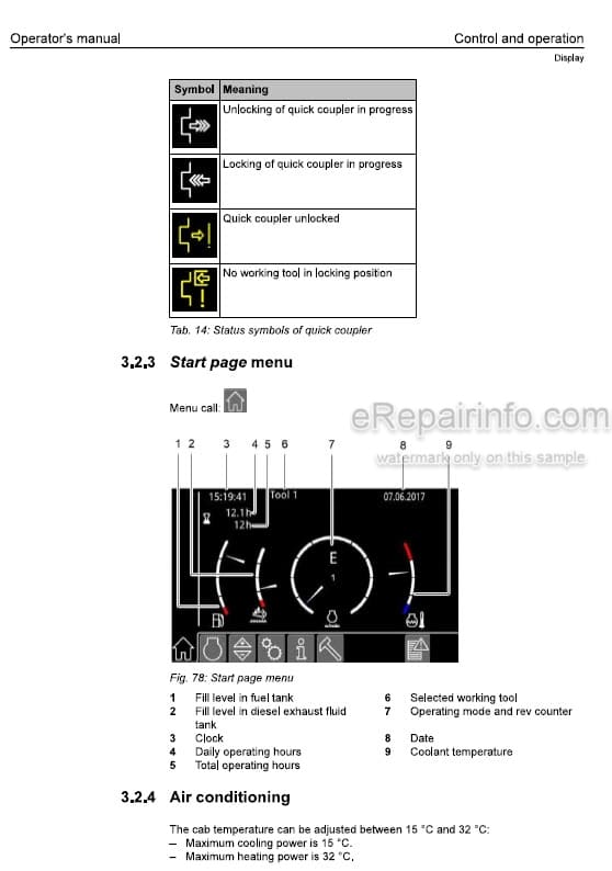 Photo 1 - Liebherr R924 R925 144 1445 Operators Manual Hydraulic Excavator 11824096 From SN 42836