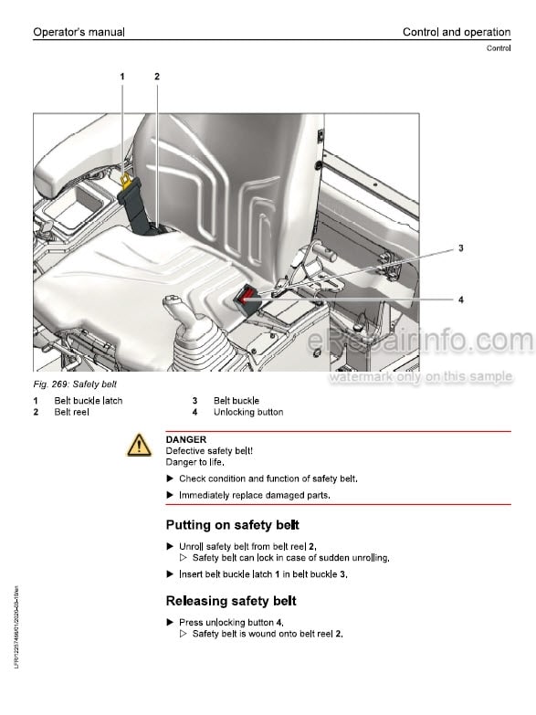 Photo 1 - Liebherr R945 1866 USA CAN Operators Manual Hydraulic Excavator 12257466 From SN 49672