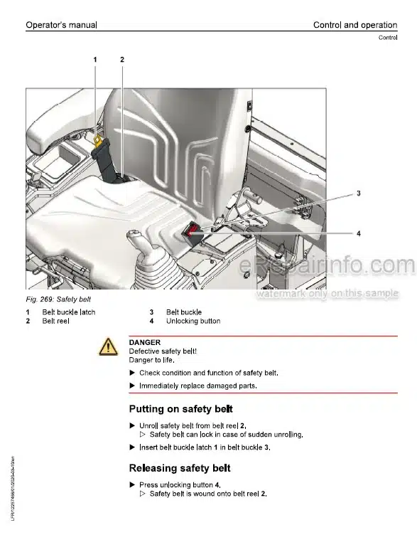 Photo 1 - Liebherr R945 1866 USA CAN Operators Manual Hydraulic Excavator 12257466 From SN 49672