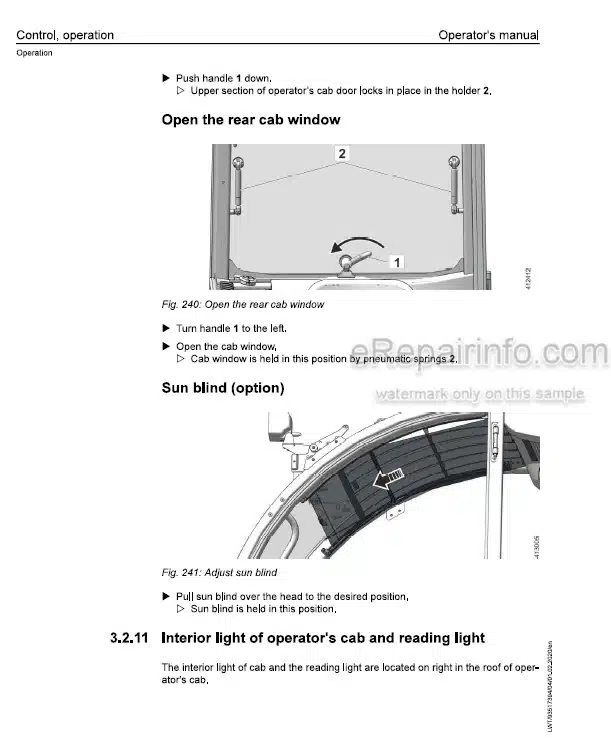 Photo 1 - Liebherr T32-7 To T41-7 4AS 1665 To 1680 Operators Manual Telescopic Handler 93517394 From SN 15615