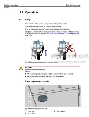 Photo 11 - Liebherr T32-7 To T41-7 4FS 1665 To 1680 Operators Manual Telescopic Handler 93517323 From SN 15603