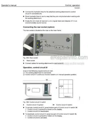 Photo 3 - Liebherr T32-7 To T41-7 4F 1665 To 1680 Operators Manual Telescopic Handler 93517327 From SN 15752