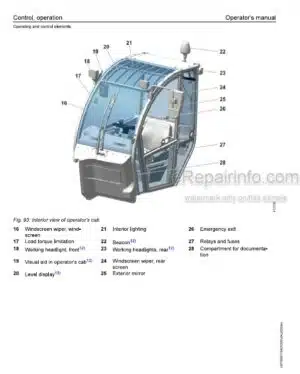 Photo 6 - Liebherr T33-10 1695 05 3A Operators Manual Telescopic Handler 93517540 From SN 20156