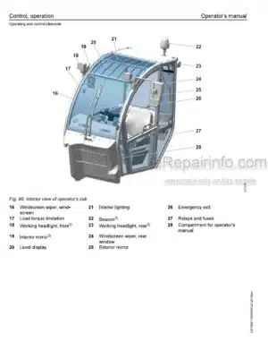 Photo 5 - Liebherr T33-10 4FS 1695 Operators Manual Telescopic Handler 93517324 From SN 15603