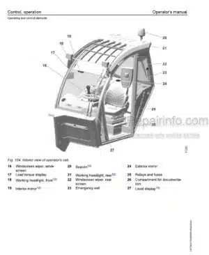 Photo 5 - Liebherr T60-9 3AS 1709 Operators Manual Telescopic Handler 93517493 From SN 15682