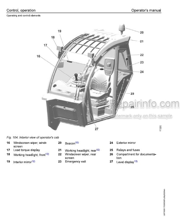 Photo 1 - Liebherr T55-7 1708 05S 3AS Operators Manual Telescopic Handler 93517533 From SN 20156