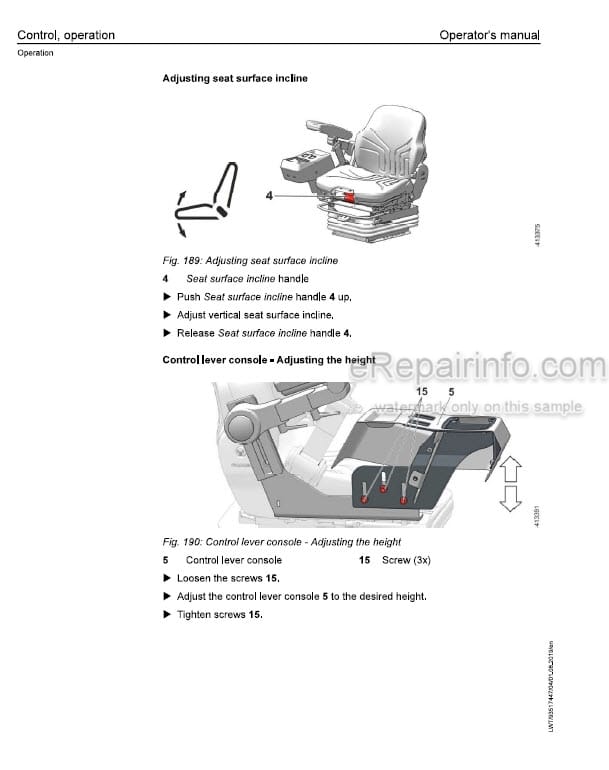 Photo 1 - Liebherr T60-9 4FS 05S 1709 Operators Manual Telescopic Handler 93517447 From SN 15682